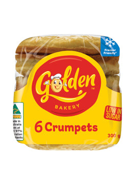Golden Crumpets Round 6pk