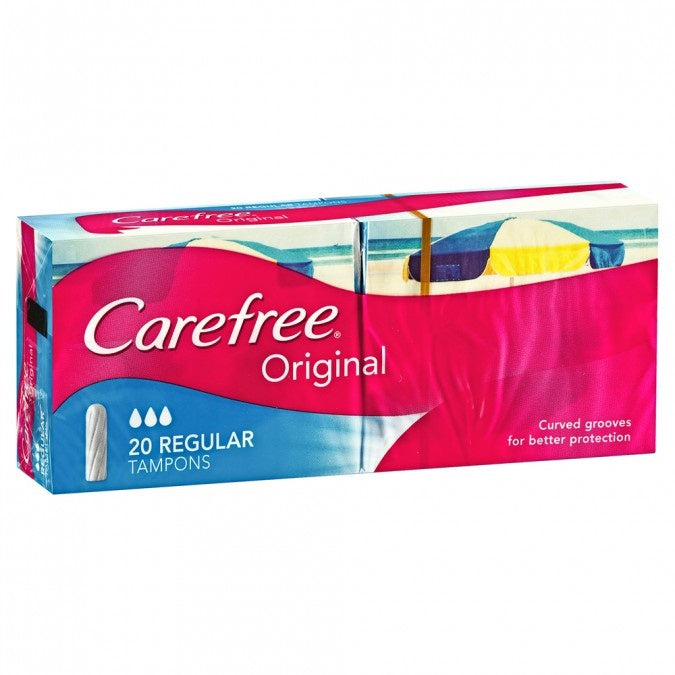 Carefree Original Tampons Regular 20pk