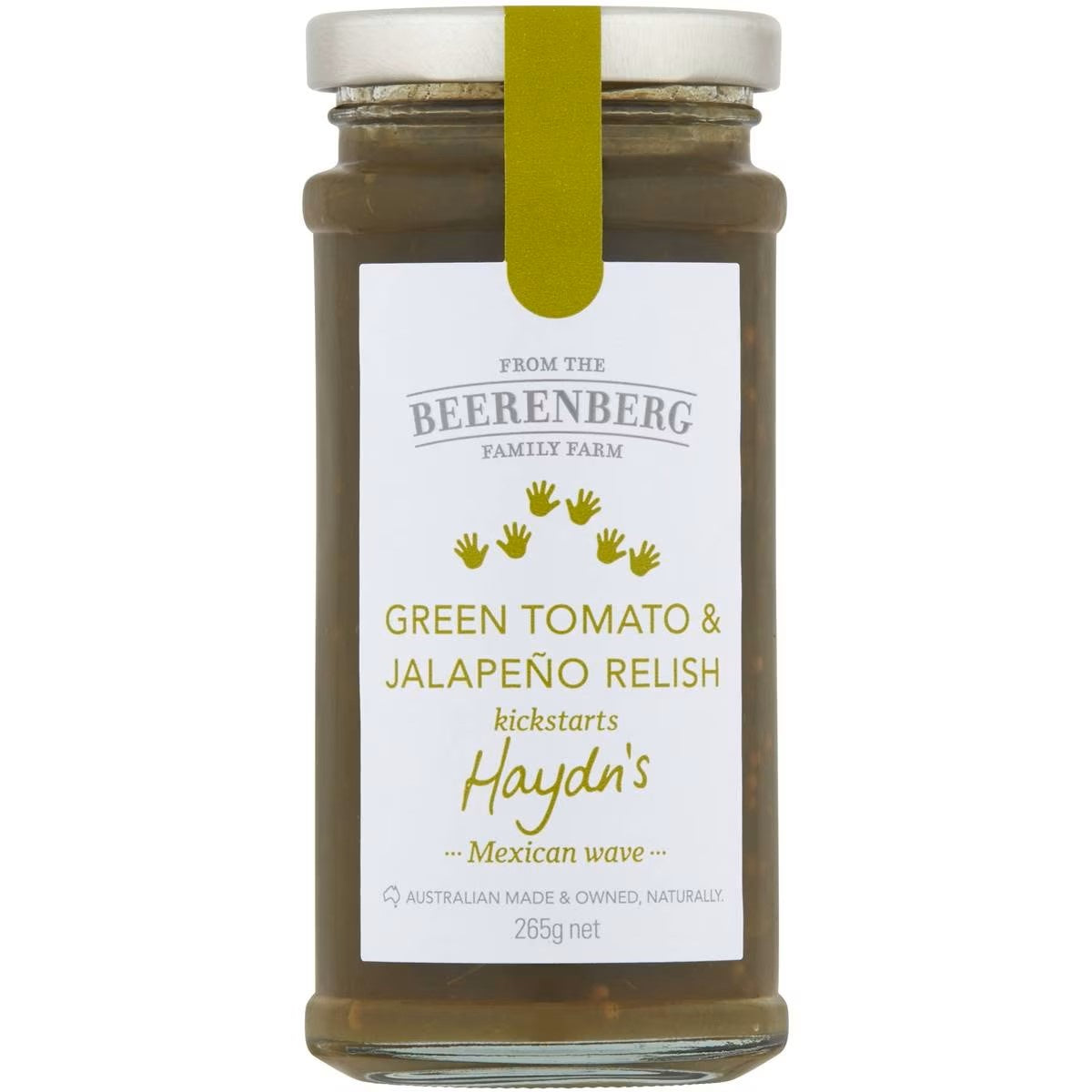 Beerenberg Green Tomato & Jalapeno Relish 265g