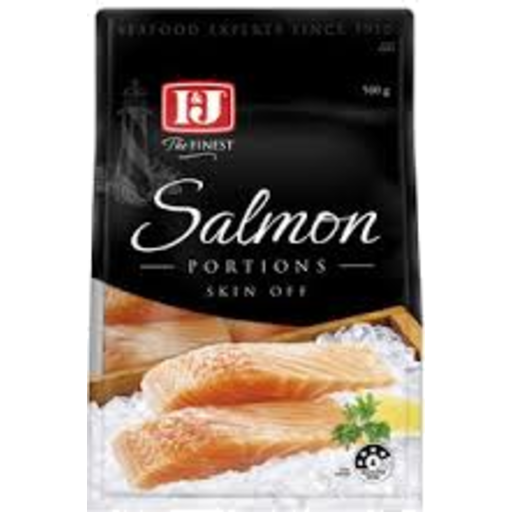 I&J Salmon Portions Skin Off 500g