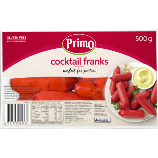 Primo Cocktail Franks 500g