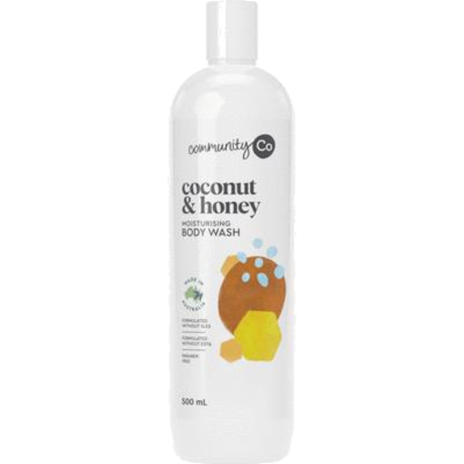 Community Co Body Wash Coconut & Honey 500ml