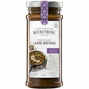 Beerenberg Lamb Biryani Meal Base 240mL