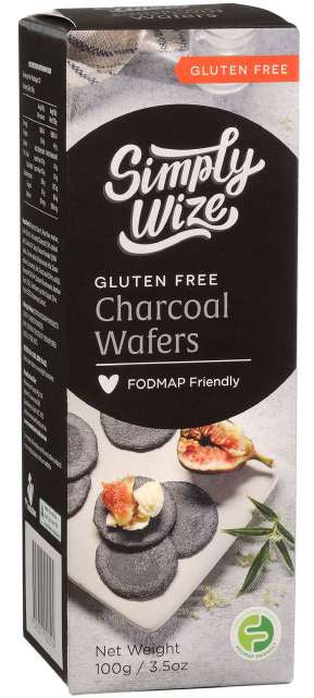Simply Wize GF Deli Wafers Charcoal 100g