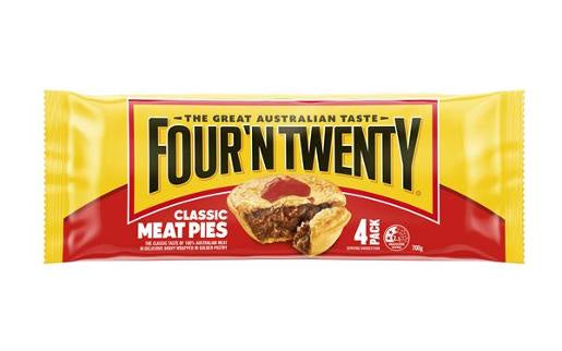 Four n Twenty Classic Meat Pie 4 pack 700g
