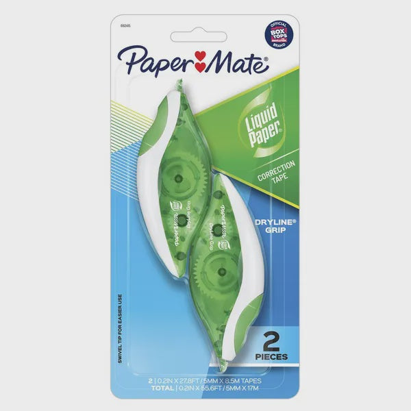 Papermate Dryline Correction Tape 2 Pack