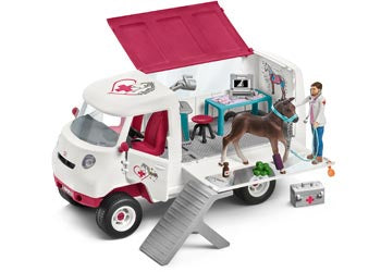 Schleich Mobile Vet with Hanoverian Foal