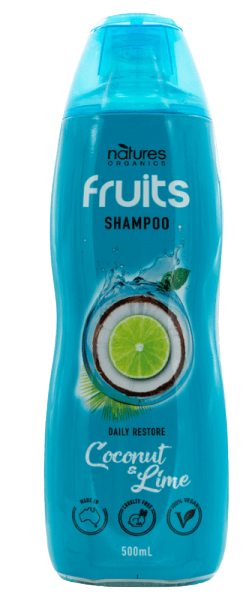 Natures Organics Coconut & Lime Shampoo 500ml