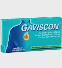 Gaviscon Chewable Tablets Peppermint 24pk