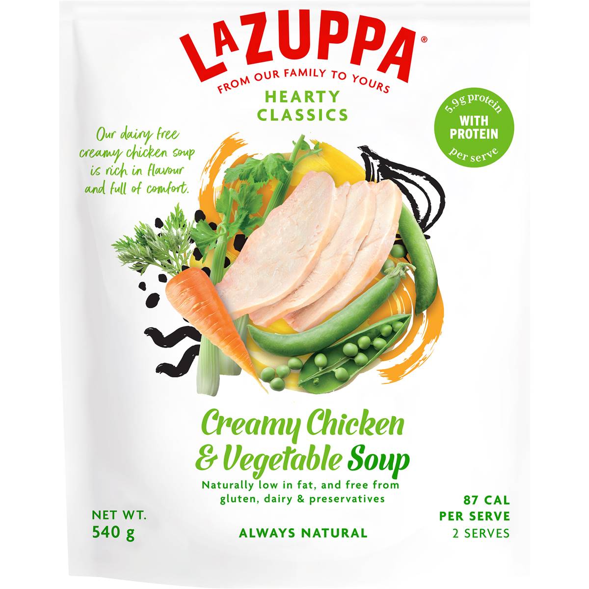 La Zuppa Creamy Chicken Soup Pouch 540g