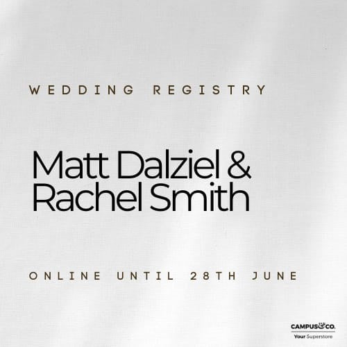 Wedding Registry - Matt Dalziel & Rachel Smith