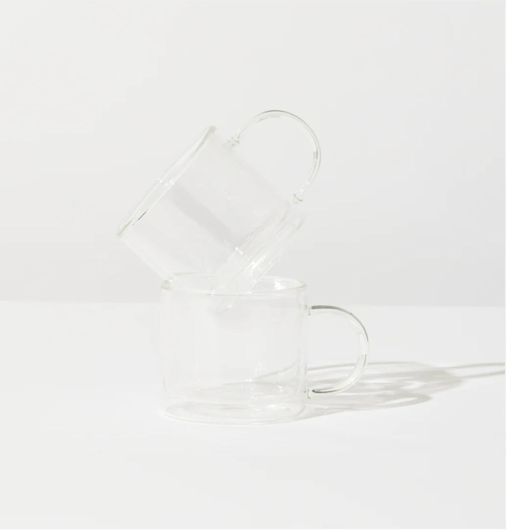 Mug Set of 2 - Clear