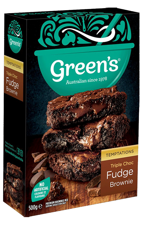 Green's Triple Choc Fudge Brownie 500g