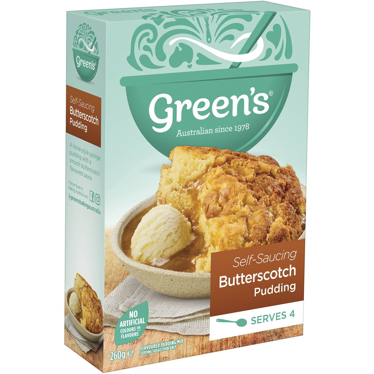 Green's Self-Saucing Butterscotch Sponge Pudding 260g