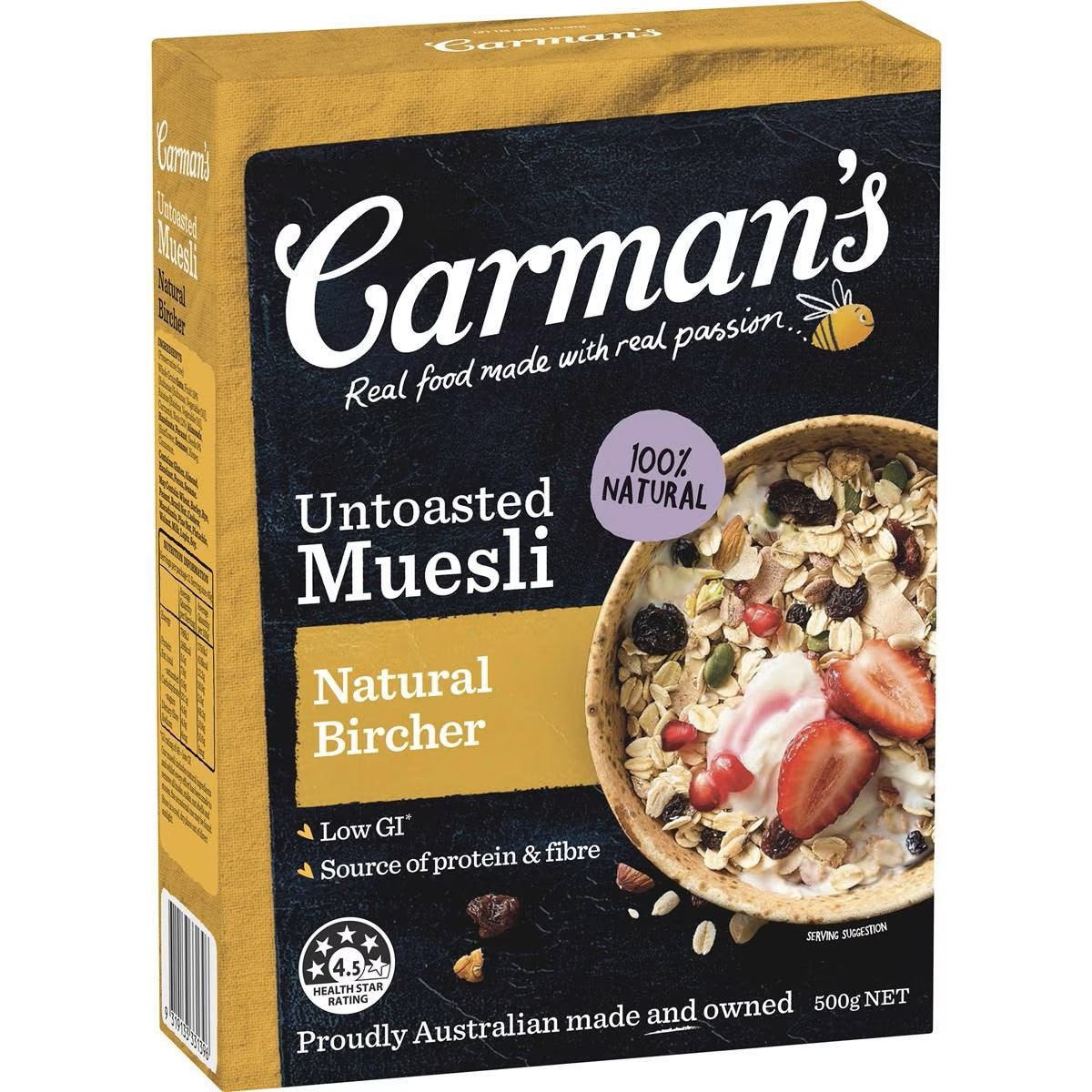 Carmans Muesli Natural 500g
