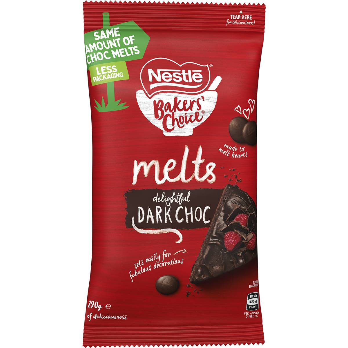 Nestle Choc Melts  290g - Dark