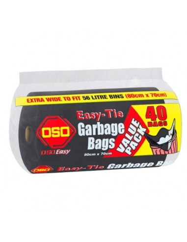 DO NOT ORDER OSO Easy-Tie Garbage Bags 40pk