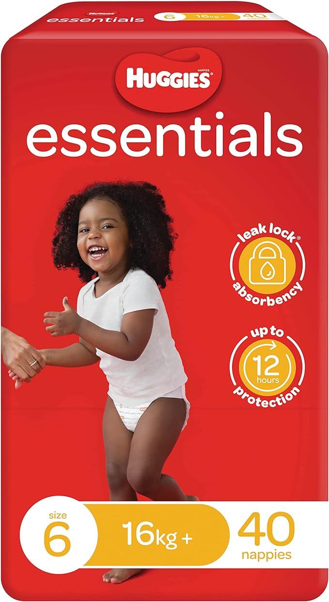 Huggies Essentials Junior Size 6 16kg 40pk