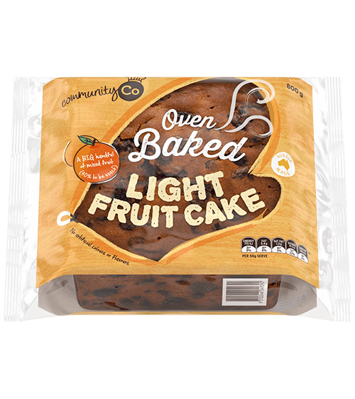 Community Co Light Fruit Cake 800g