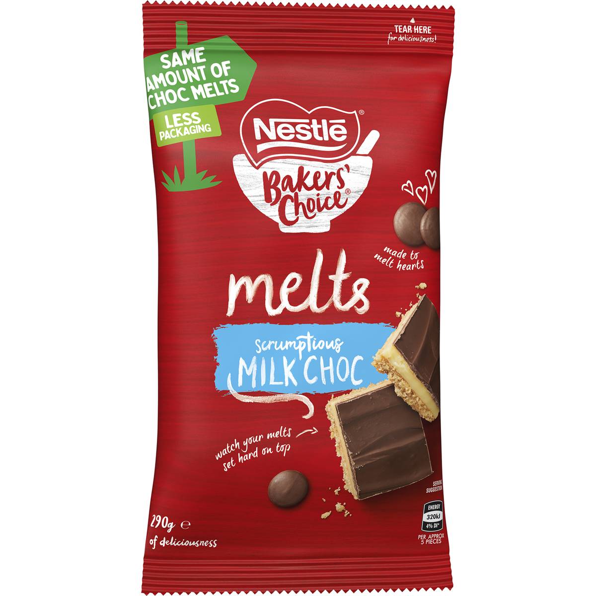 Nestle Choc Melts 290g - Milk