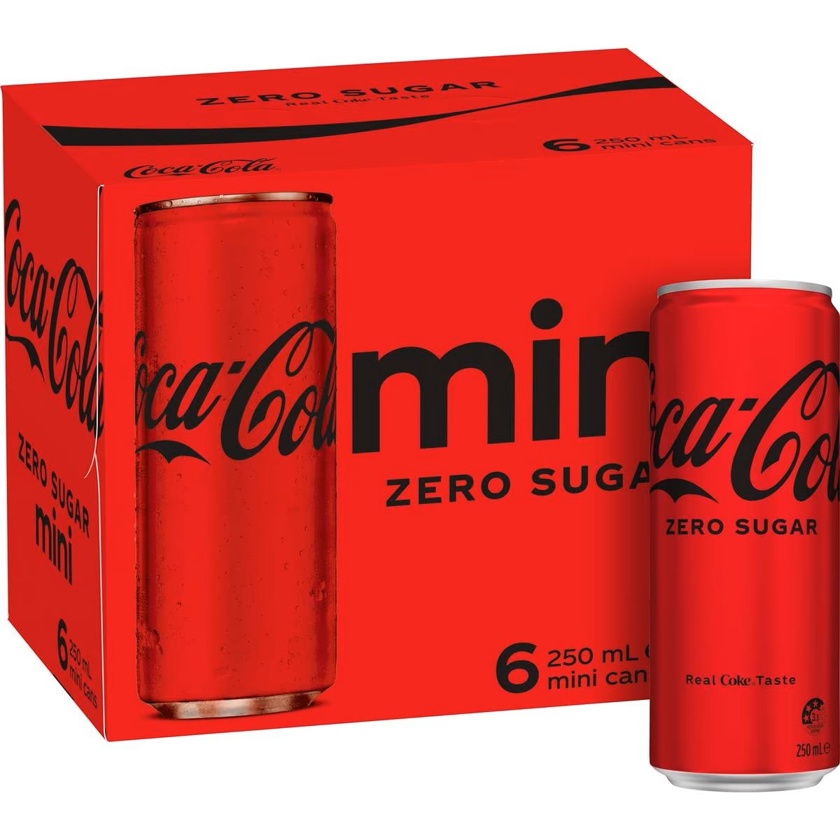 Coca Cola No Sugar 250ml Can- 6