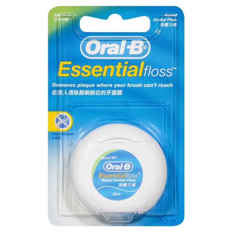 Oral B Waxed Mint Dental Floss