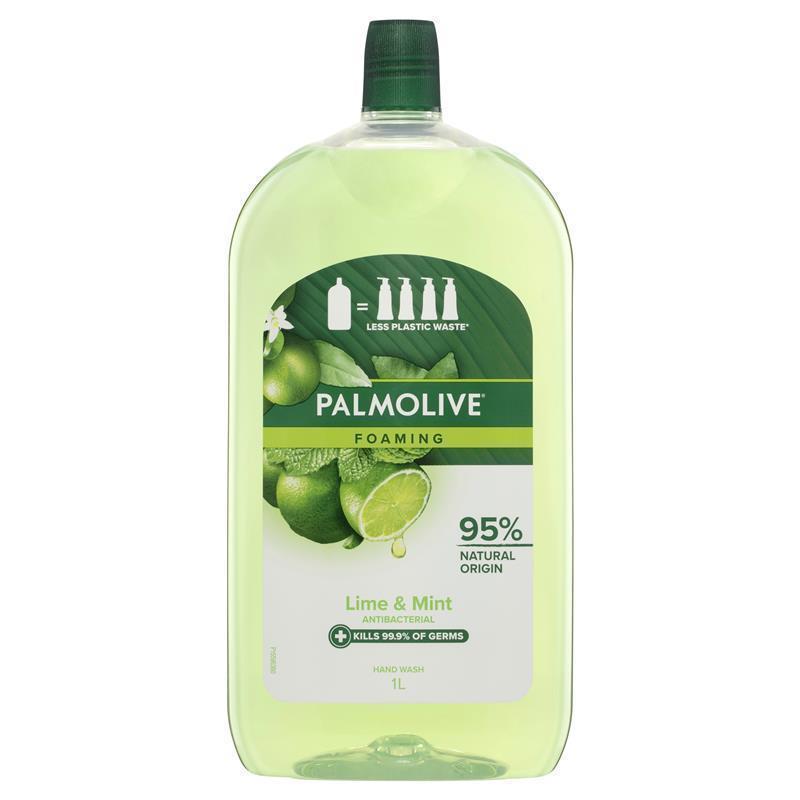 Palmolive Foaming Antibacterial Hand Wash Refill Lime & Mint 1L