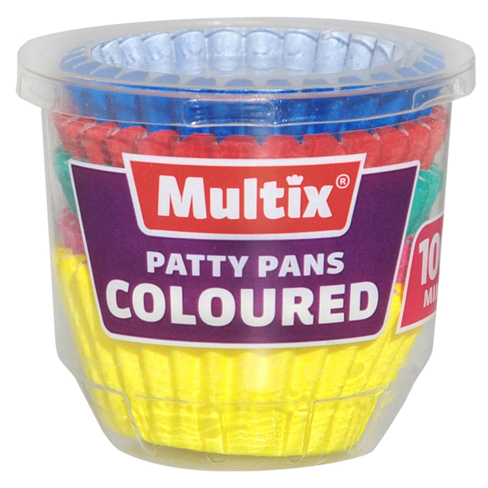 Multix Mini Patty Pans Coloured 100pk