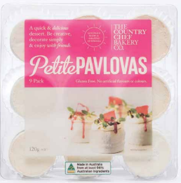 DO NOT ORDER The Country Chef Petite Pavlovas 9pk