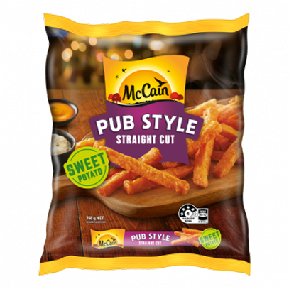 McCain Pub Style Straight Cut Sweet Potato Chip 750g