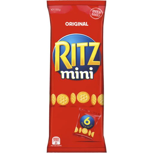 Ritz Mini Snackpack 150g 6pk