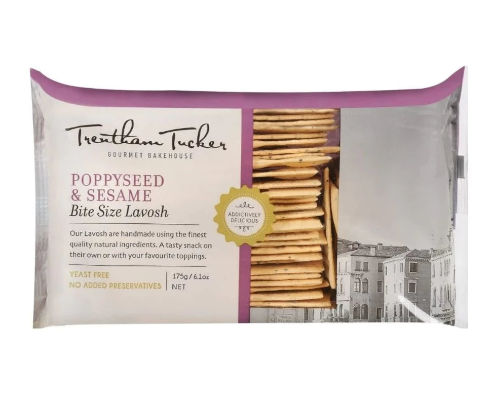 Trentham Tucker Lavosh Poppy and Sesame Bite 175g