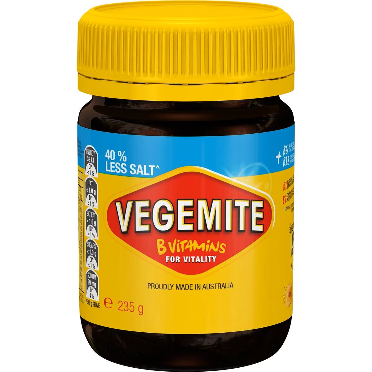 Vegemite 40% Less Salt 235g