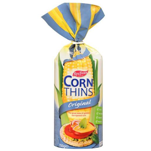 Real Foods Corn Thins Original 150g