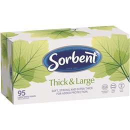 Sorbent Thick & Large Tissues 95pk