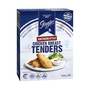 Steggles Frozen Chicken Breast Tenders Southern Style 400g
