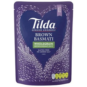 Tilda Wholegrain Brown Basmati Rice 250g