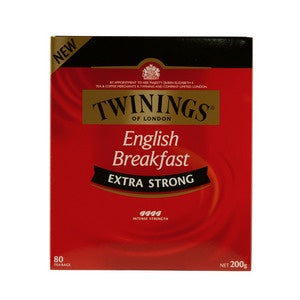 Twinings English Breakfast Extra Strong 80pk