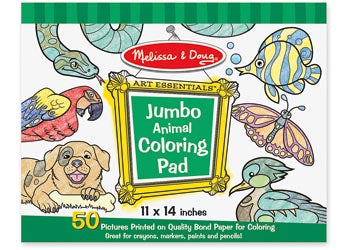 M&D Jumbo Colouring Pad - Animals