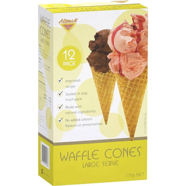 Altimate Waffle Cones 12pk