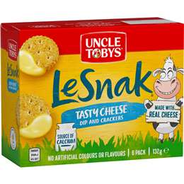 Uncle Toby's Le Snak Tasty Cheese 6pk