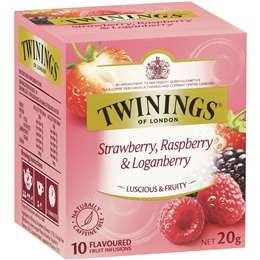 Twinings Tea Bags Strawberry Raspberry & Loganberry 10pk