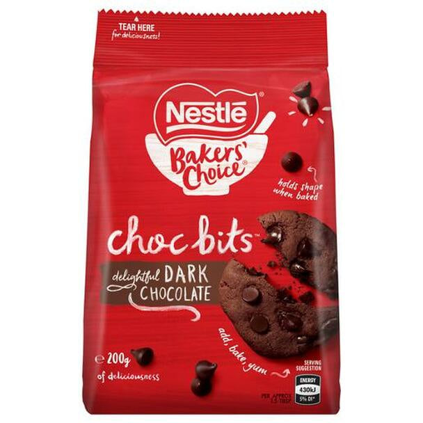 Nestle Cooking Choc Bits 200g - Dark