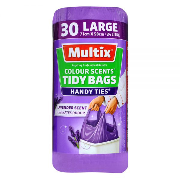 Multix Colour Scents Tidy Bags Lavender Large 30pk