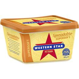 Western Star Butter Spreadable Supersoft 500g