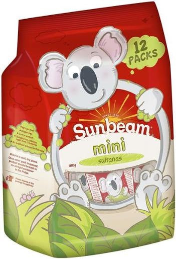 Sunbeam Mini Sultanas 12pk
