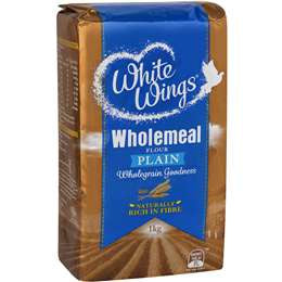 White Wings Plain Flour Wholemeal 1kg