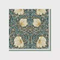 William Morris Black Napkins Luncheon