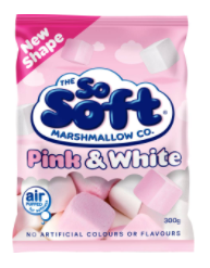So Soft Pink and White Marshmallow 300g