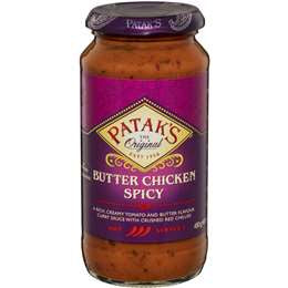 Pataks Simmer Sauce Butter Chicken Spicy 450g